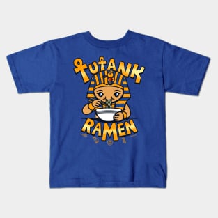 Tutank-Ramen Funny Cute Egyptian Pharaoh Eating Ramen Cartoon Kids T-Shirt